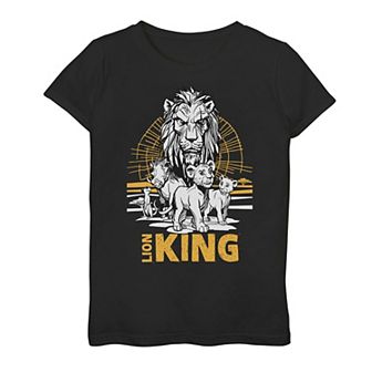 Disney's The Lion King Girls 7-16 Sketched Poster Graphic Tee