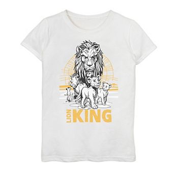 Disney's The Lion King Girls 7-16 Sketched Poster Graphic Tee