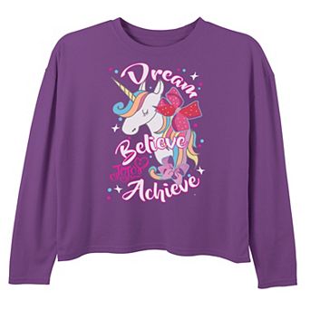 Girls 6-16 Nickelodeon JoJo Siwa Dream, Believe, Achieve Unicorn Top