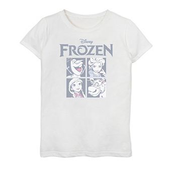Disney's Frozen Girls 7-16 Character Portrait Grid Graphic Tee
