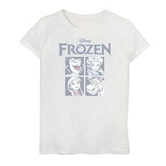 Disney's Frozen Girls 7-16 Character Portrait Grid Graphic Tee