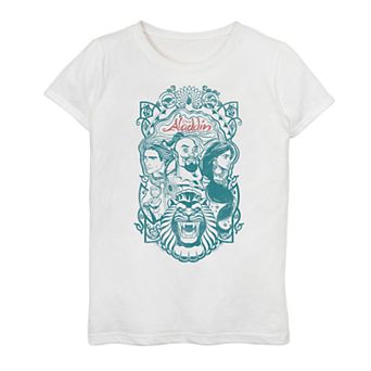 Disney's Aladdin Girls 6-16 Group Character Sketch Top