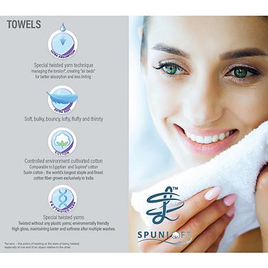 Amrapur SpunLoft 4-Pack Bath Towel Set