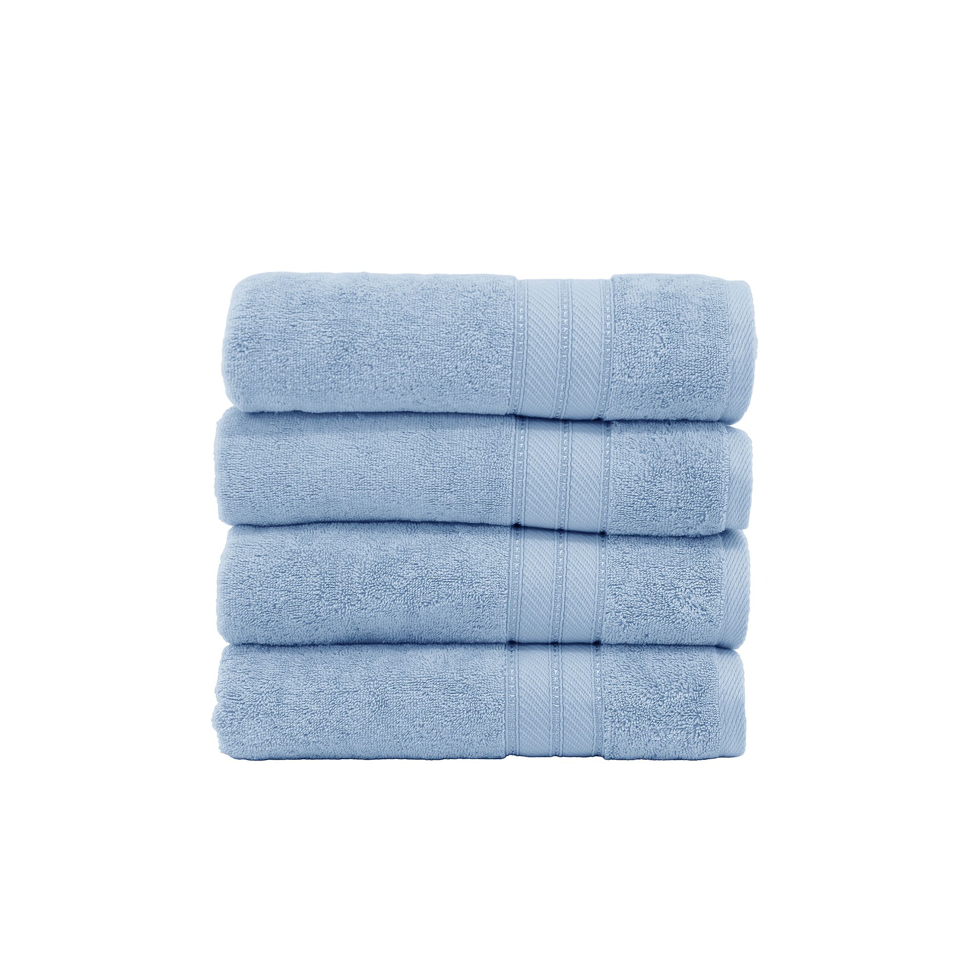 Amrapur SpunLoft 4-Pack Bath Towel Set, Blue