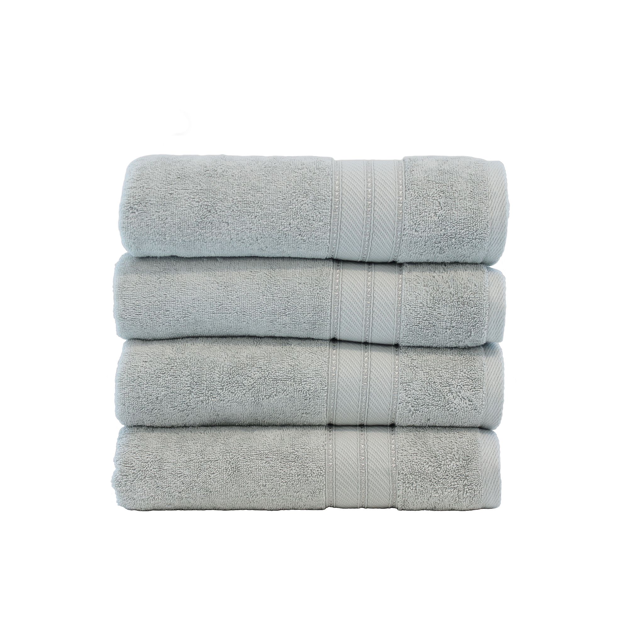 Amrapur SpunLoft 4-Pack Bath Towel Set, Gray