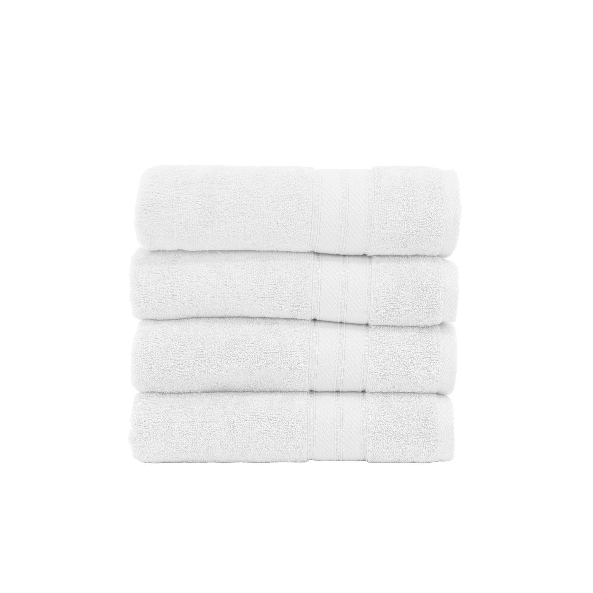 Amrapur SpunLoft 4-Pack Bath Towel Set, White