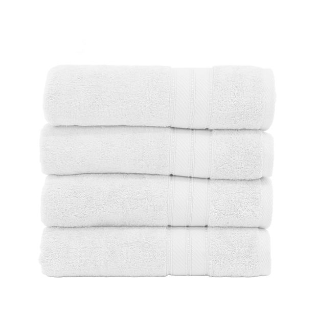 Spunloft Bath Towel - Set of 4 - White