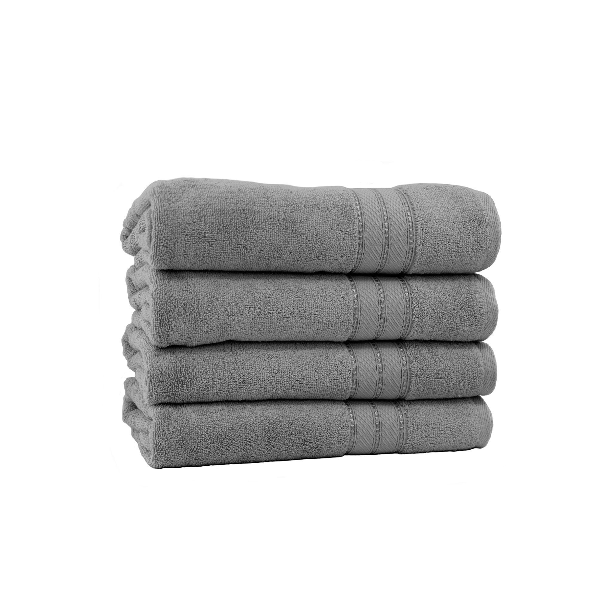 Amrapur SpunLoft 4-Pack Bath Sheet Set, Black