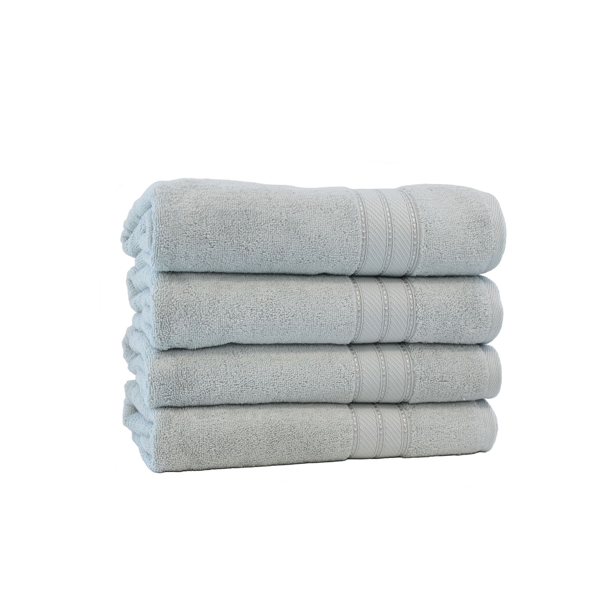 Amrapur SpunLoft 4-Pack Bath Sheet Set, Gray
