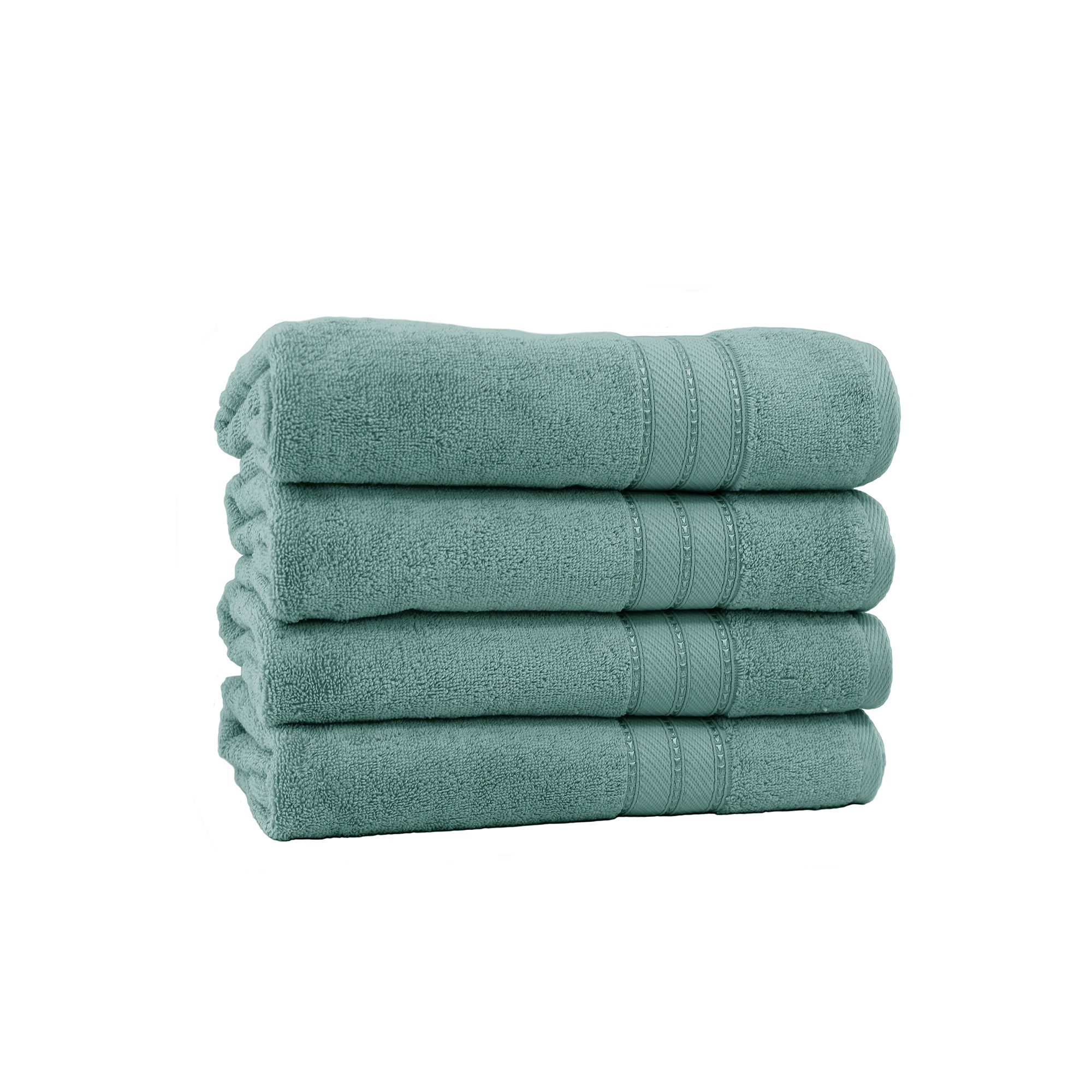 Amrapur SpunLoft 4-Pack Bath Sheet Set, Green