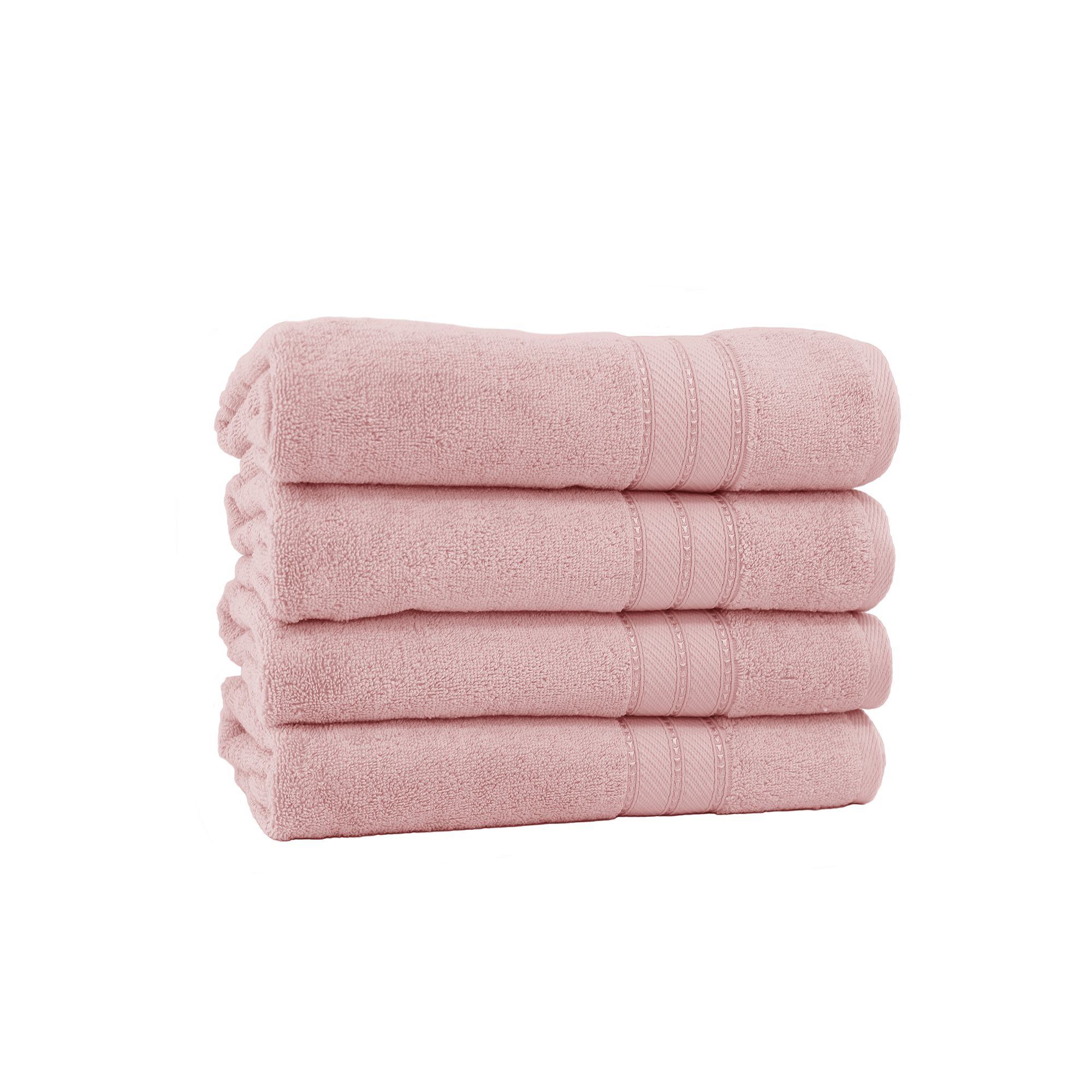 Amrapur SpunLoft 4-Pack Bath Sheet Set, Pink