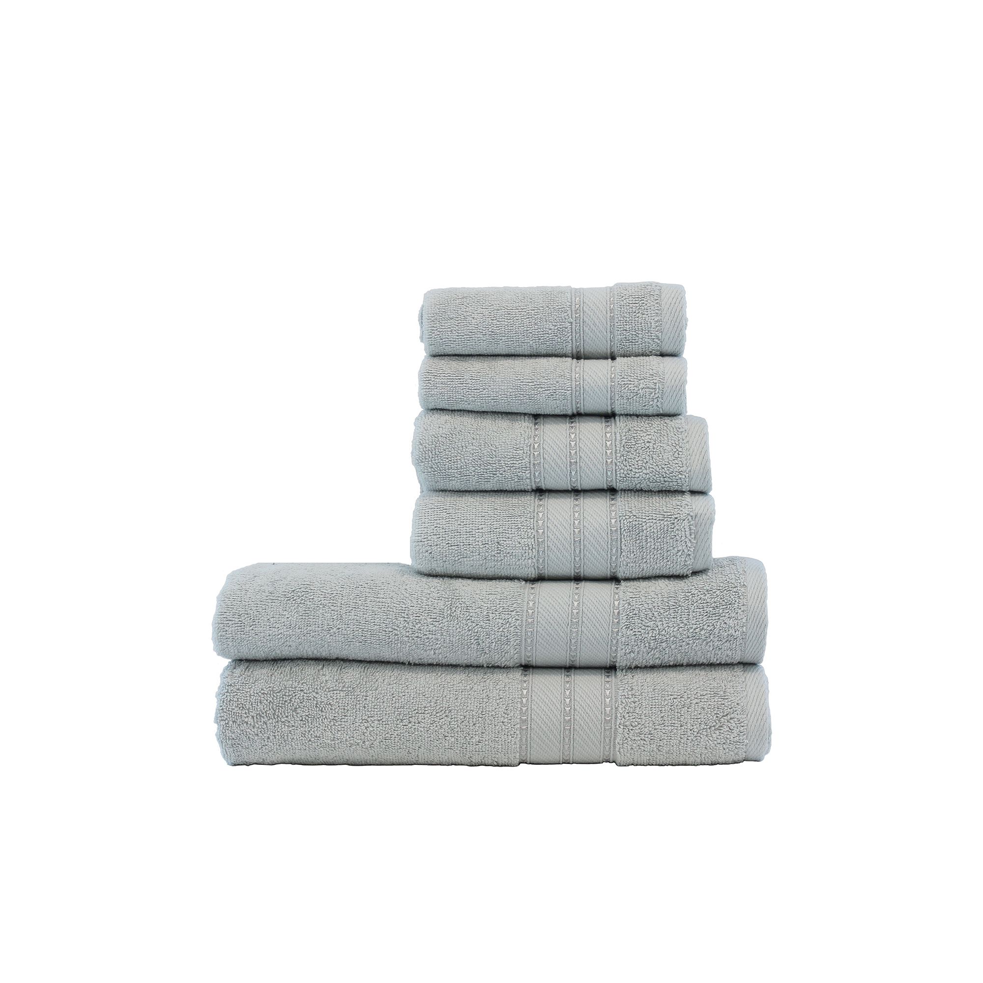Amrapur SpunLoft 6-Piece Towel Set, Gray