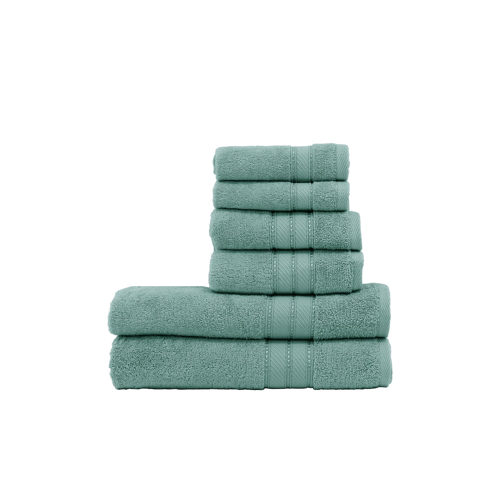 Amrapur SpunLoft 6-Piece Towel Set, Green