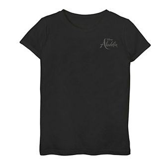 Disney's Aladdin Girls 6-16 Movie Logo Pocket Top