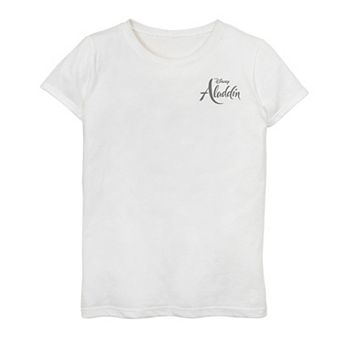 Disney's Aladdin Girls 6-16 Movie Logo Pocket Top