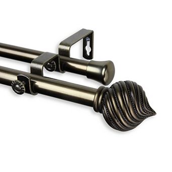 Rod Desyne 13/16" Bisque Double Curtain Rod