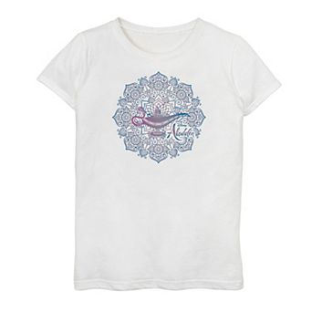 Disney's Aladdin Girls 6-16 Geometric Neon Lamp Top