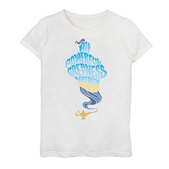 Disney's Aladdin Girls 7-16 Genie "All Powerful Greatness" Graphic Tee