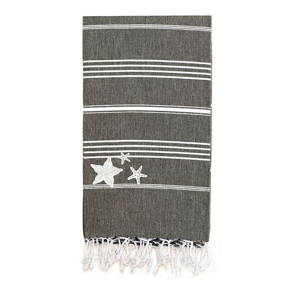 Grey Linum Home Textiles Lucky Starfish Pestemal Beach Towel