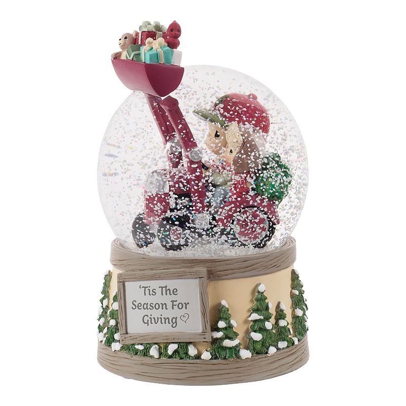 UPC 842181113090 product image for Precious Moments Father & Son In Tractor With Christmas Gifts Musical Snow Globe | upcitemdb.com