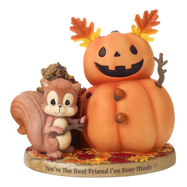 Precious Moments Ltd Ed Pilgrim On Pumpkin with Animals Figurine