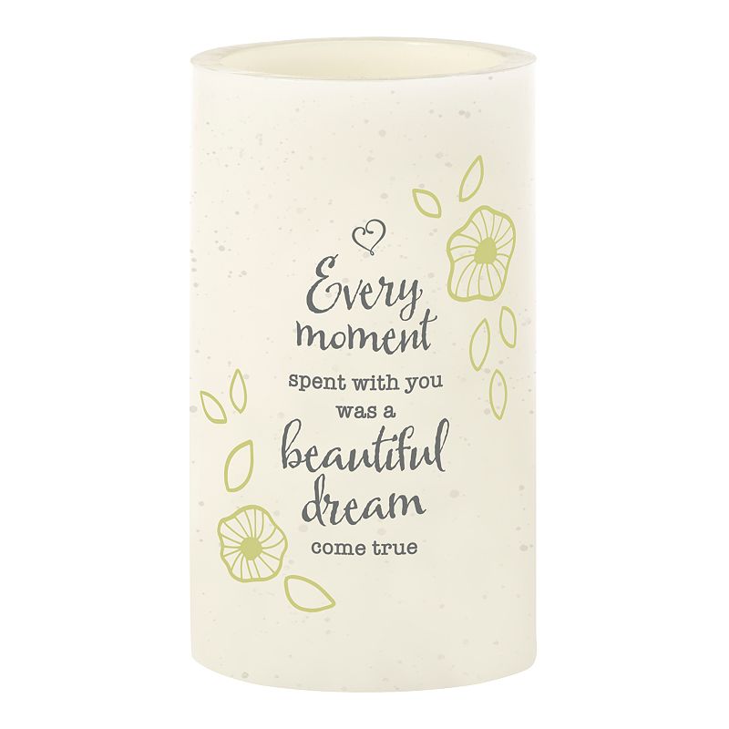 Precious Moments Flameless LED Wax Memorial Candle, Multicolor