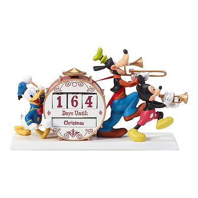 Precious Moments Disney's Mickey Mouse, Goofy & Donald Duck Countdown Calendar Figurine