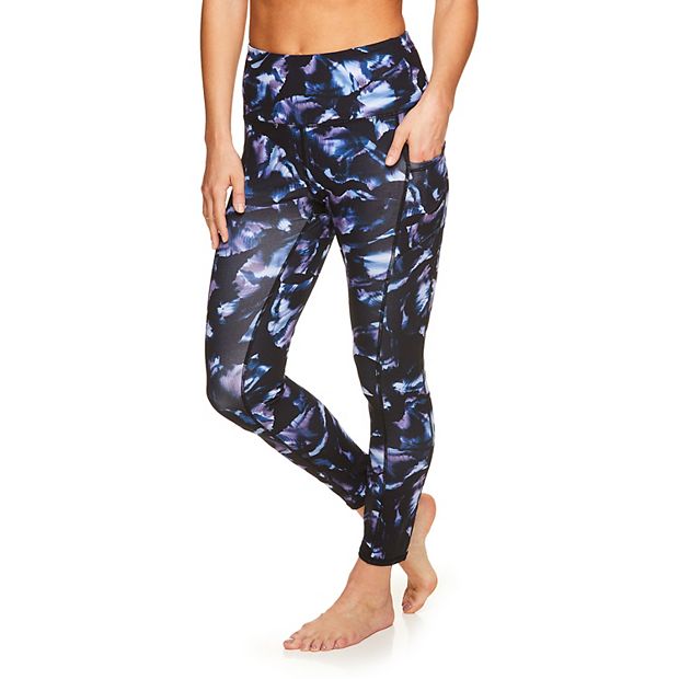 Gaiam Om High Waist Relax Leggings or Capris with Side Pocket (L