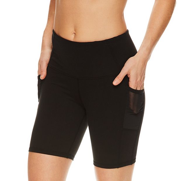 Gaiam Women's Warrior Yoga Short - Bike & Running Activewear Shorts w  Pockets - Charcoal Heather Warrior, Large
