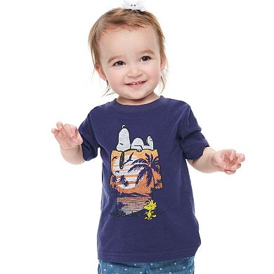 Baby Family Fun Peanuts Snoopy Tropical Graphic Tee