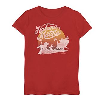 Disney's The Lion King Girls 7-16 Hakuna Matata Sunset Tee