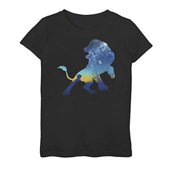 Disney's The Lion King Simba Girls 7-16 Sky Silhouette Tee