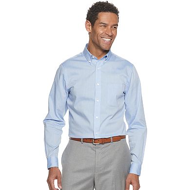 Men's Croft & Barrow® Athletic-Fit Easy-Care Button-Down Collar Dress Shirt