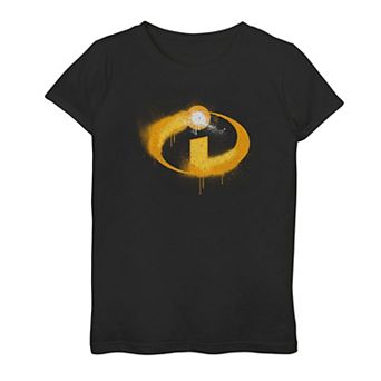 Disney / Pixar's The Incredibles Girls 7-16 Spray Paint Logo Tee
