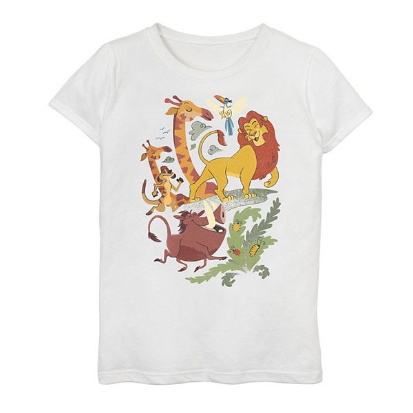 Disney's The Lion King Girls 7-16 Animated Friends Tee