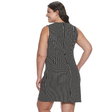 Plus Size EVRI Seamed Ponte Dress