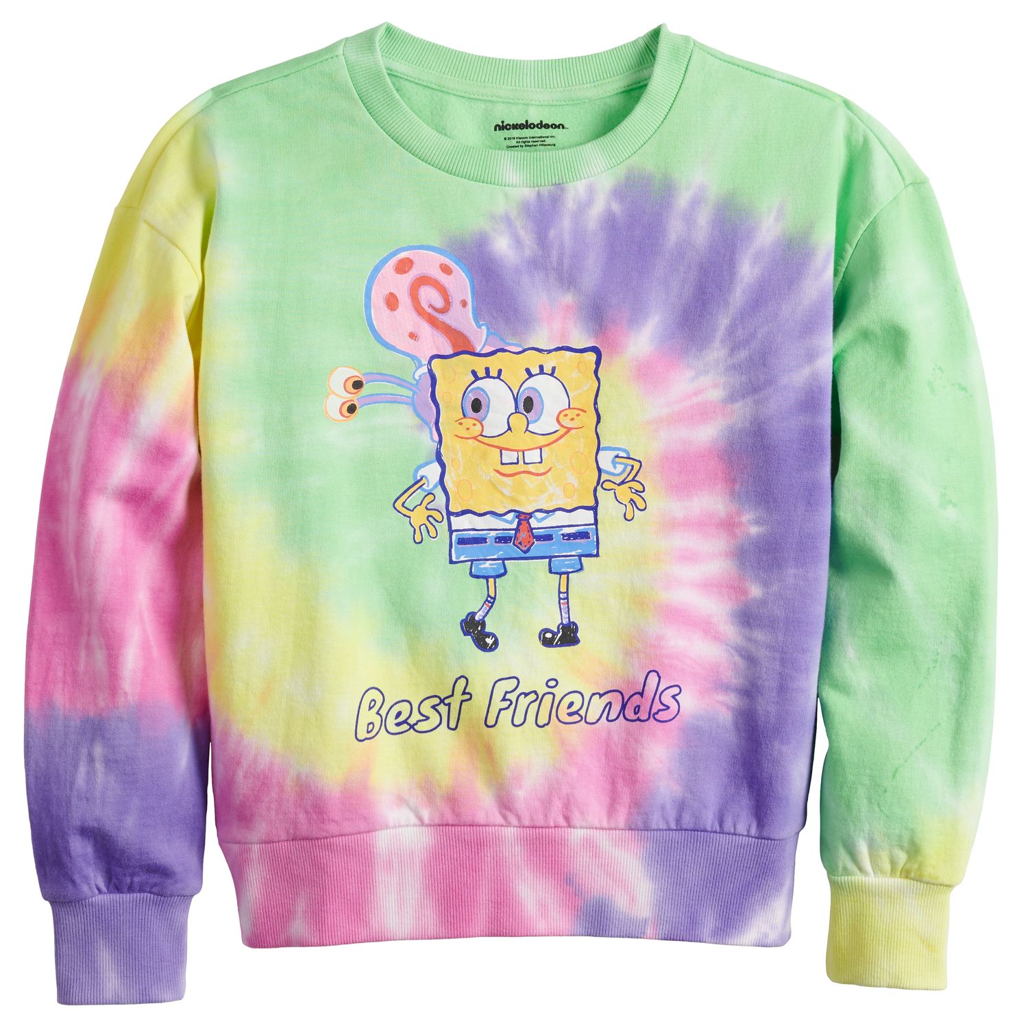 tie dye spongebob hoodie