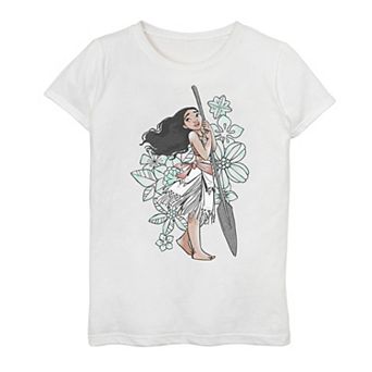 Disney's Moana Girls 7-16 Tropical Floral Print Tee