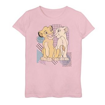 Disney's The Lion King Simba & Nala Girls 6-16 Valentine's Tee