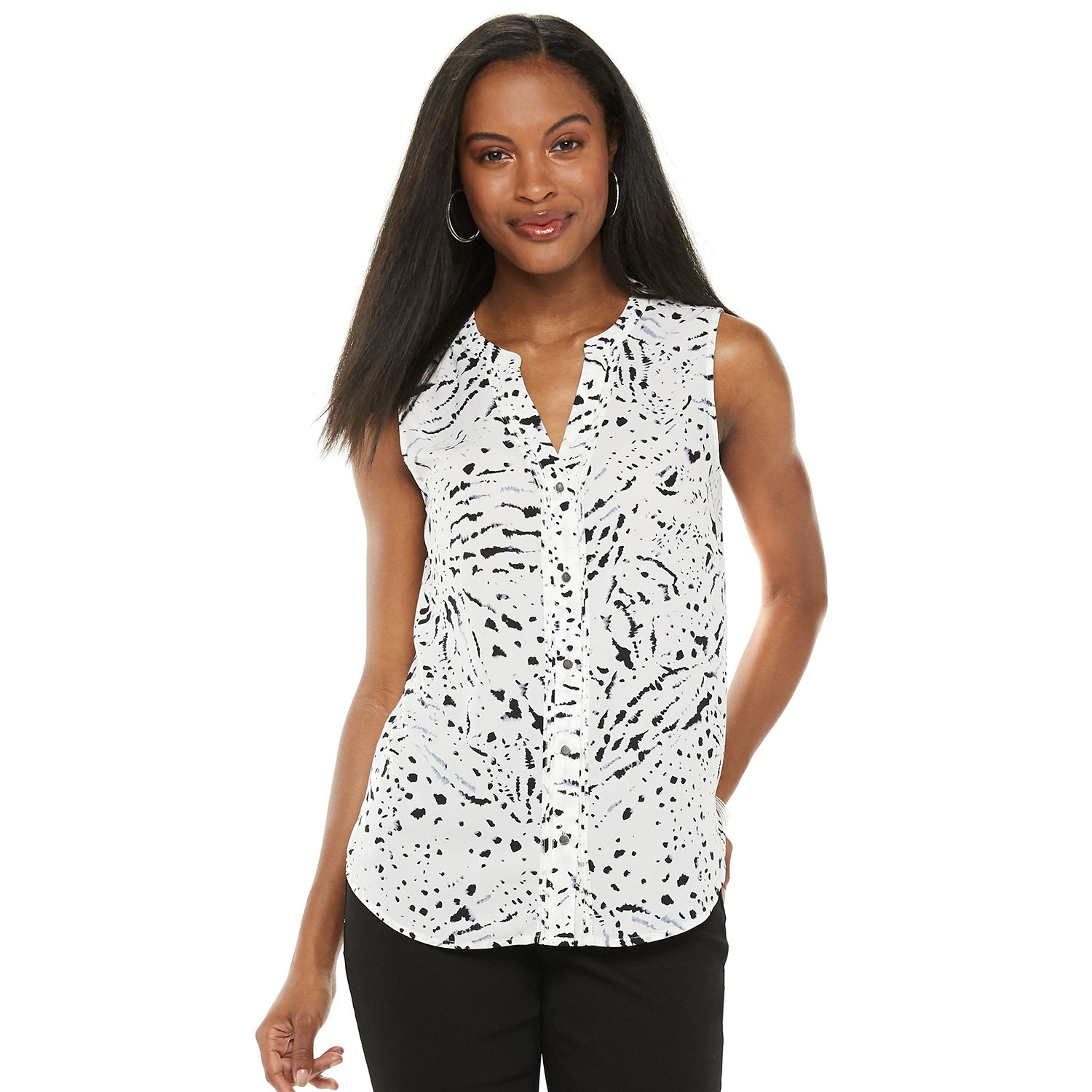 kohls sleeveless blouse