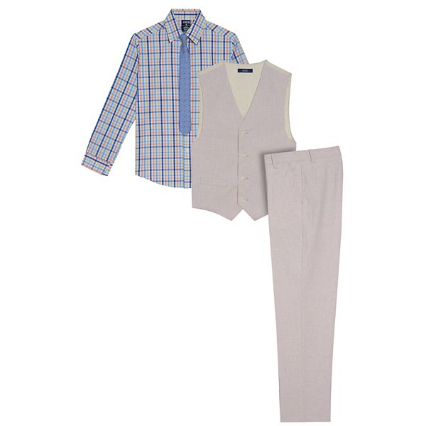 Tie and Vest IZOD Baby Boys' 4-Piece Set with Dress Shirt Pants 