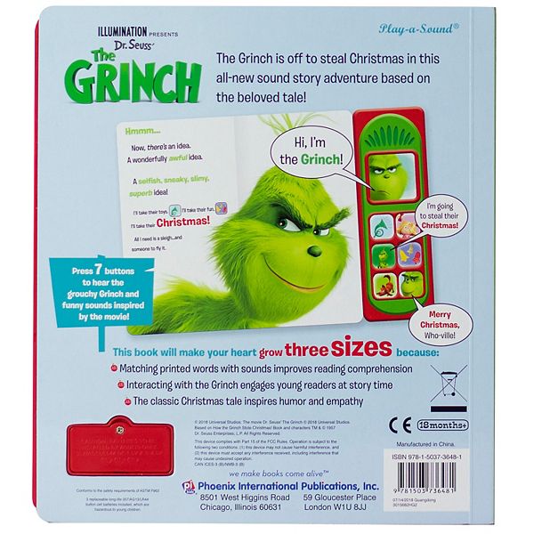 kohls grinch book