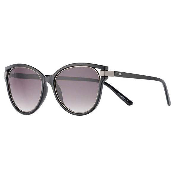 Women's ELLE™ Black Cat Eye Sunglasses