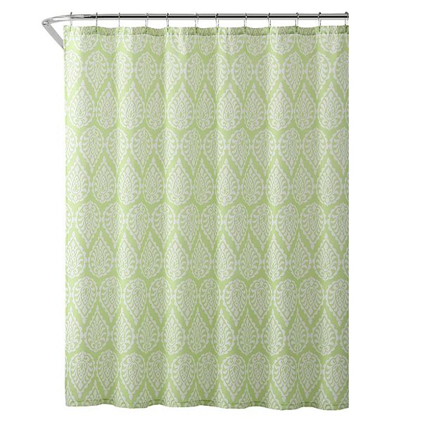 Freshee Paisley Water Repellent & Odor Resistant Shower Curtain & Liner