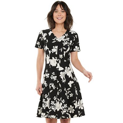 elle fit and flare dress flared dresses Elle Fit & Flare Mini Dress  Adeline
