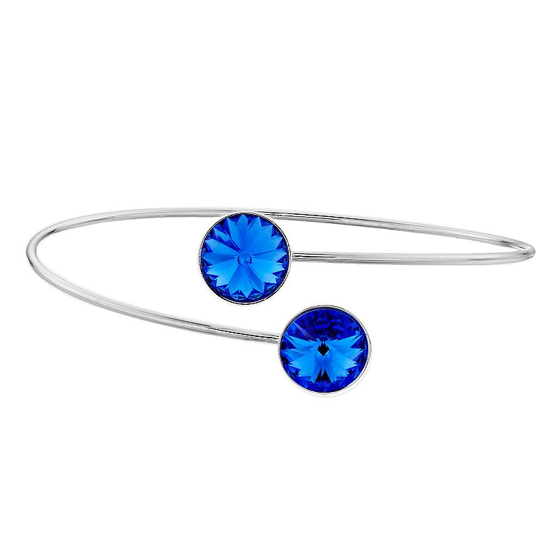 63845907 Brilliance Crystal Cuff Bracelet, Womens, Blue sku 63845907