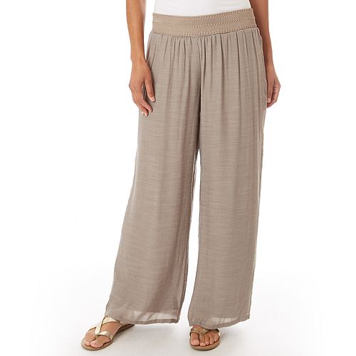 Petite Apt. 9® Pull-On Crepe Palazzo Pants