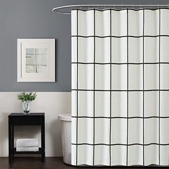 Truly Soft Kurt Windowpane Shower Curtain