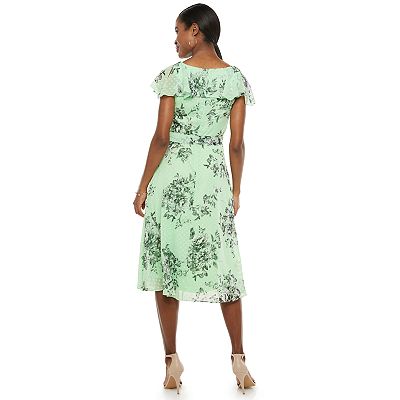 carly midi dress Karley Dress in Burgundy Floral Print
