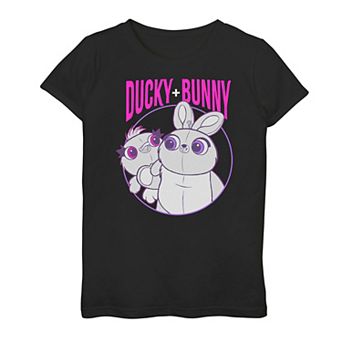 Disney / Pixar's Toy Story 4 Ducky & Bunny Girls 7-16 Circle Logo Graphic Tee